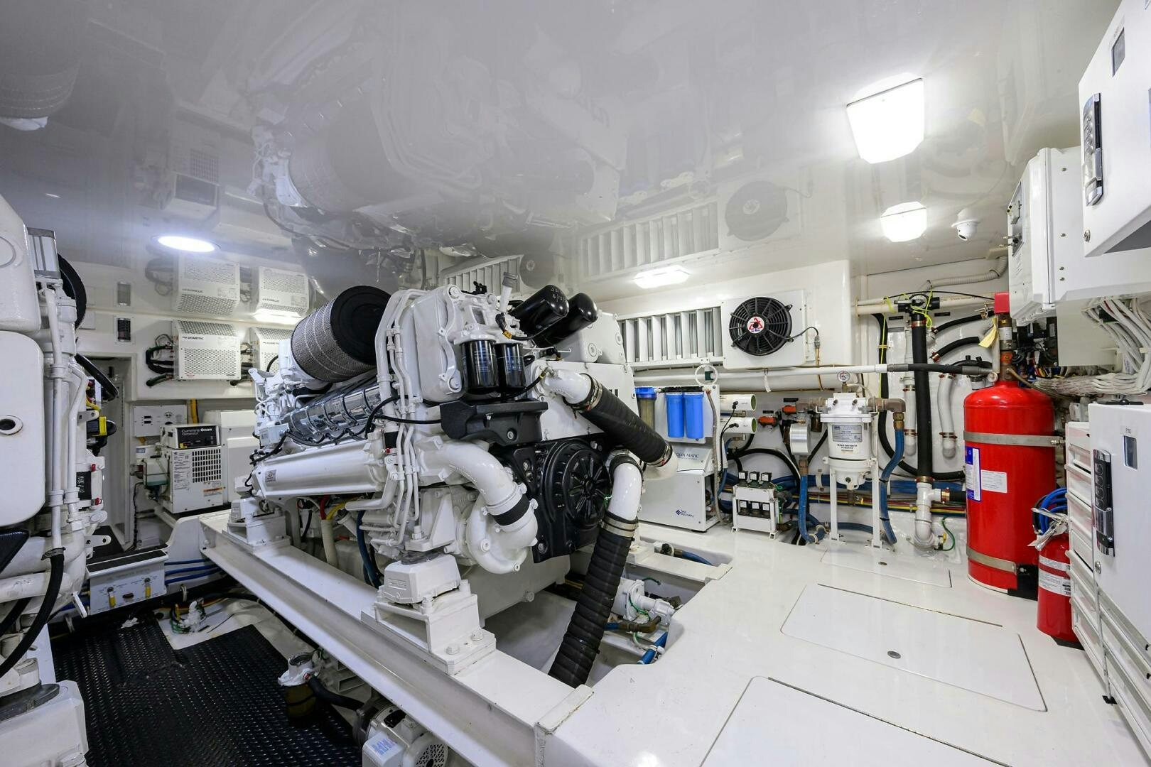 a room with machinery and equipment aboard TORTA Yacht for Sale