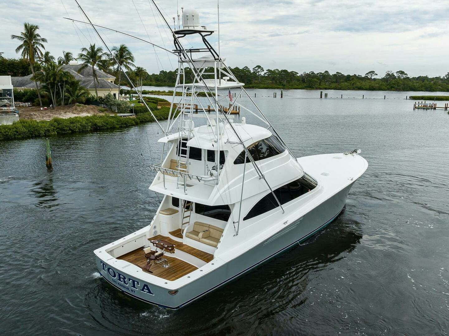 a boat in the water aboard TORTA Yacht for Sale