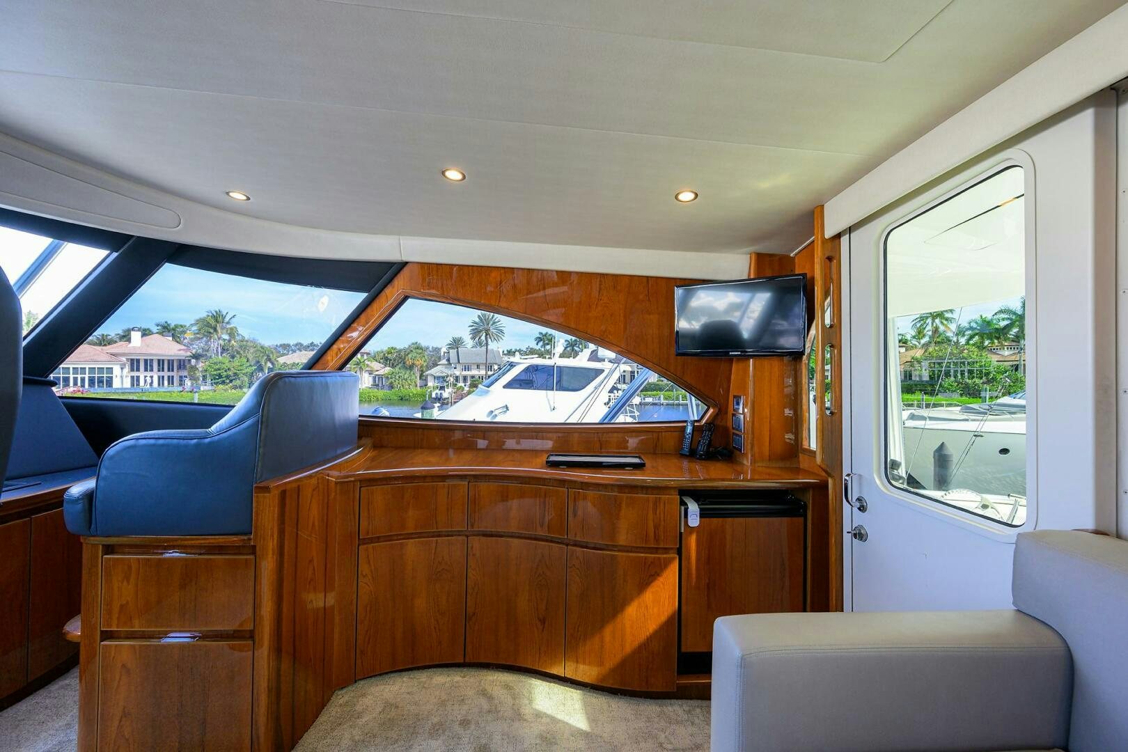 inside of a vehicle aboard TORTA Yacht for Sale