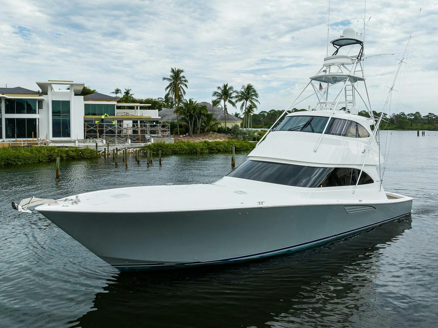a white boat in the water aboard TORTA Yacht for Sale