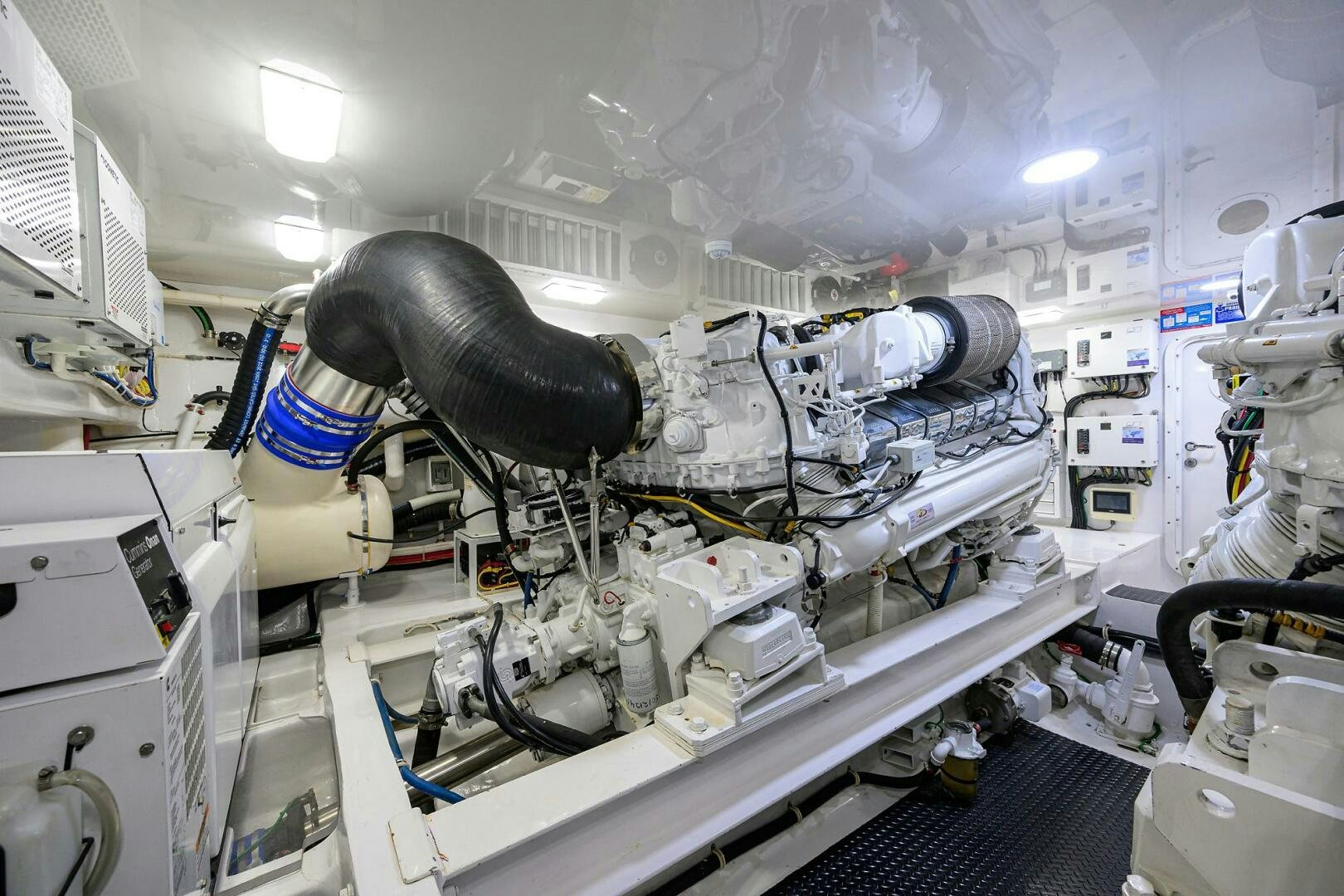 a machine with a large metal object aboard TORTA Yacht for Sale