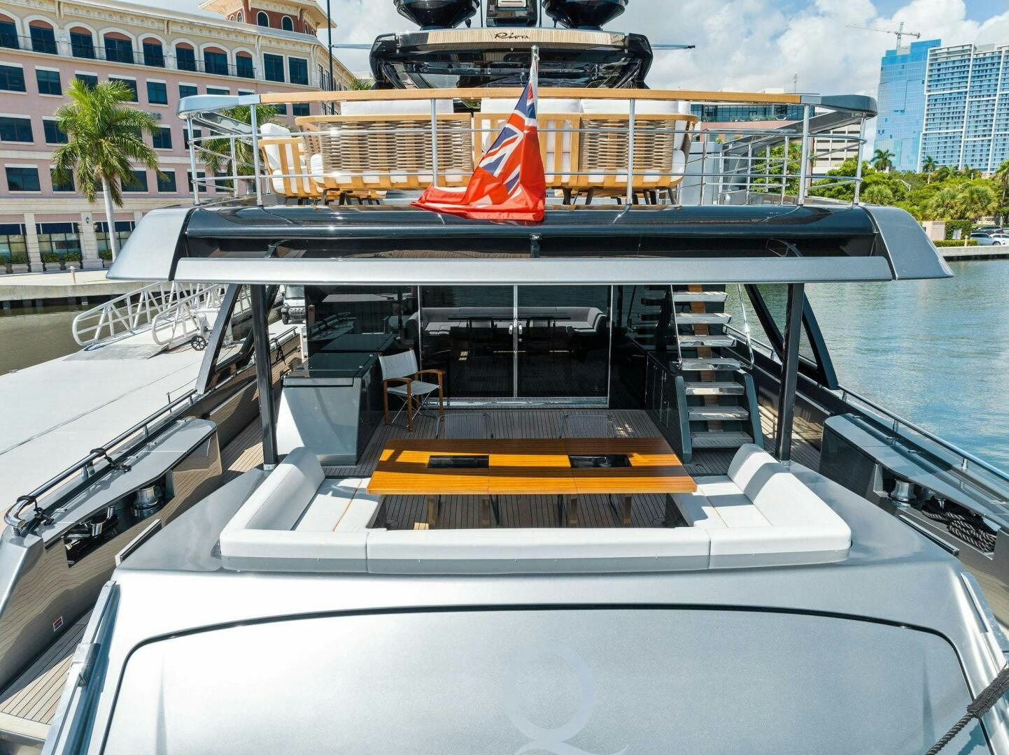 a boat on the water aboard 110' RIVA DOLCEVITA 2024 Yacht for Sale