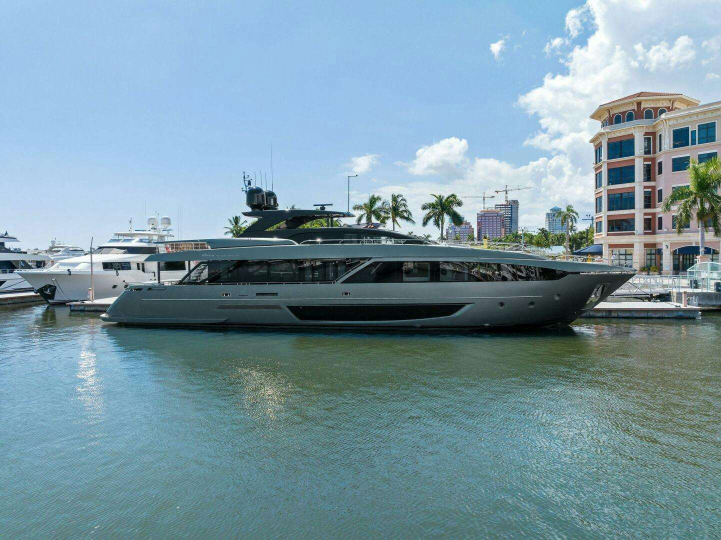 a boat in the water aboard 110' RIVA DOLCEVITA 2024 Yacht for Sale