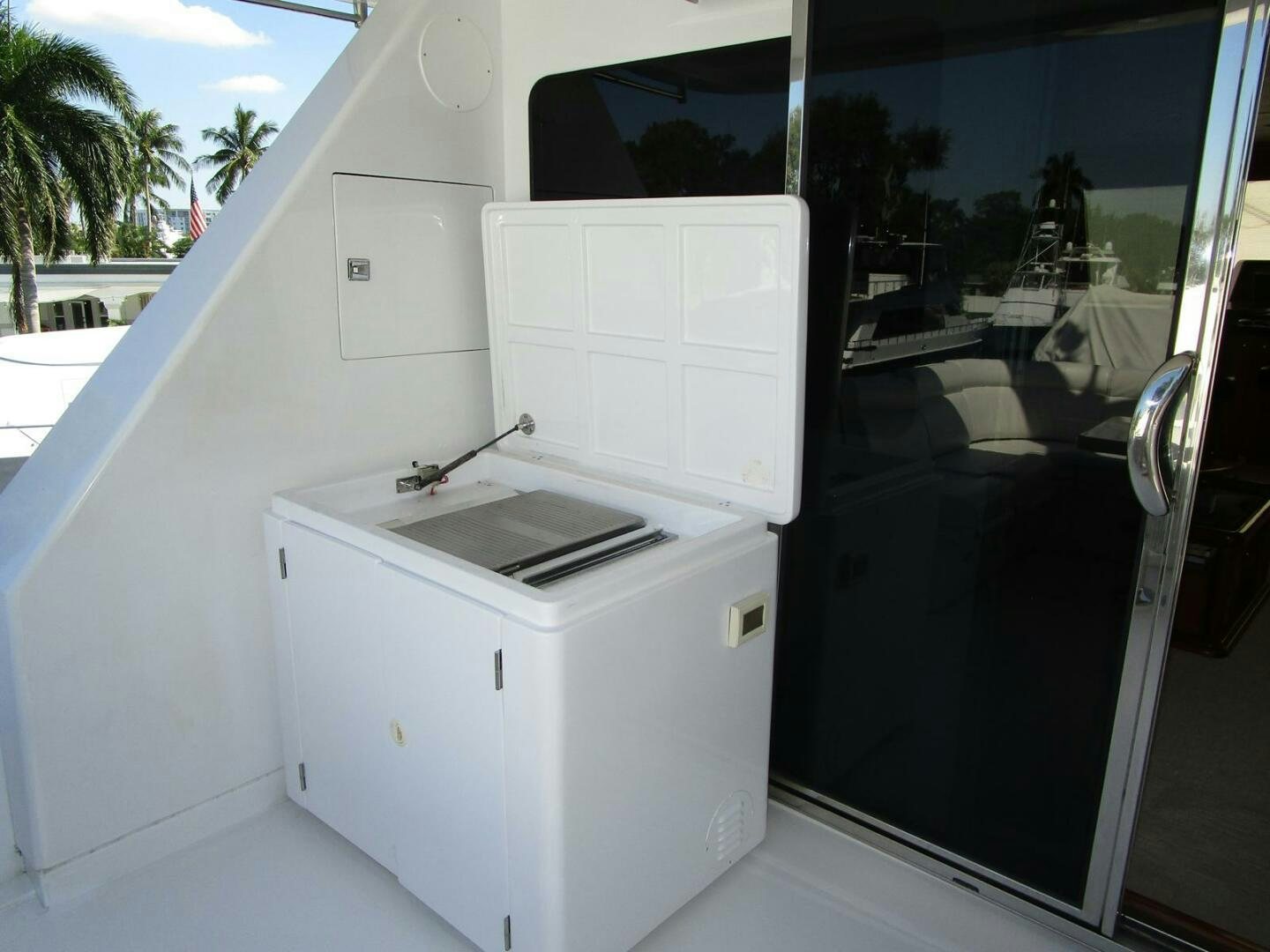 a white machine with a vent aboard LADY D Yacht for Sale