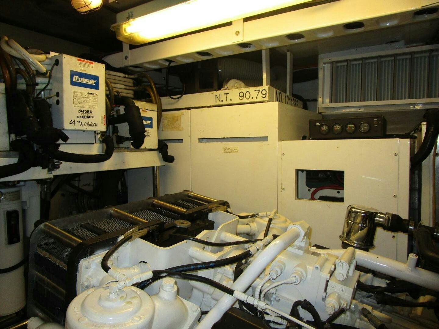 a machine with wires aboard LADY D Yacht for Sale