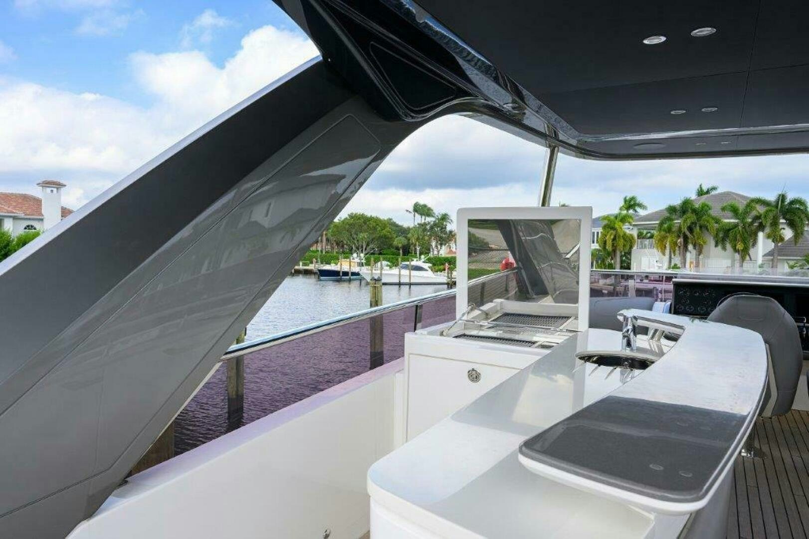 a boat on the water aboard TARHEEL Yacht for Sale