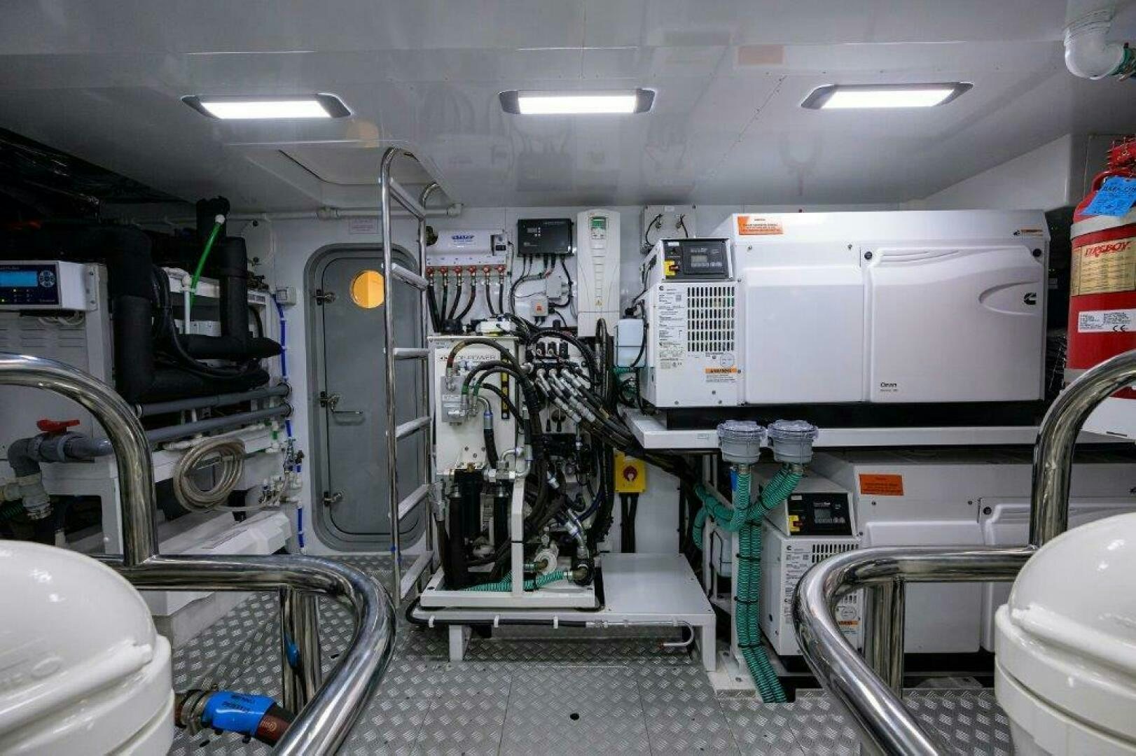 a room with machinery aboard TARHEEL Yacht for Sale