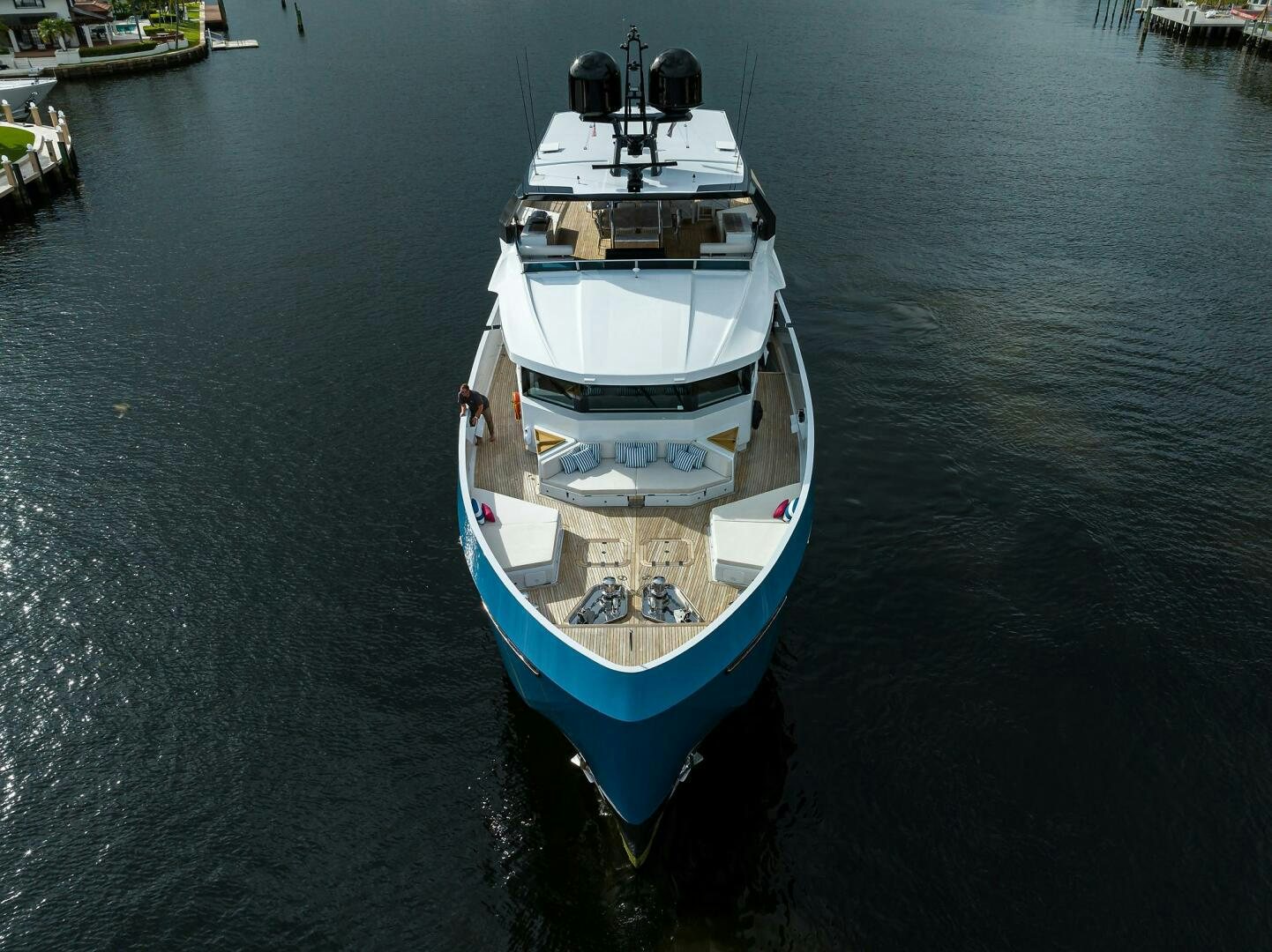 a boat on the water aboard AMORE Yacht for Sale