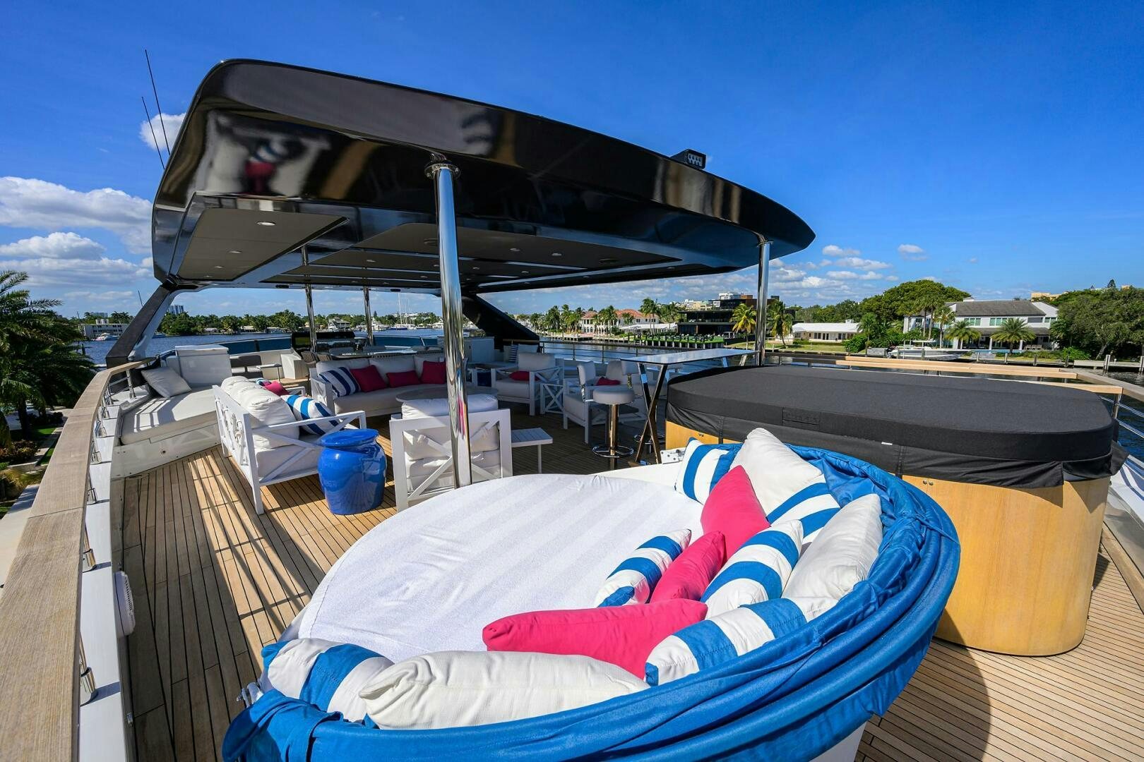 a boat on the water aboard AMORE Yacht for Sale