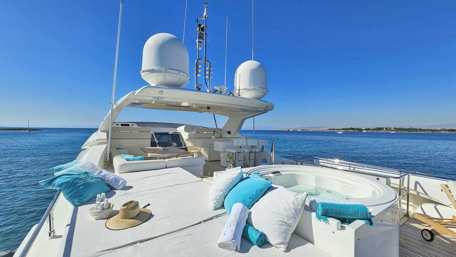 a boat on the water aboard INFINITAS Yacht for Sale