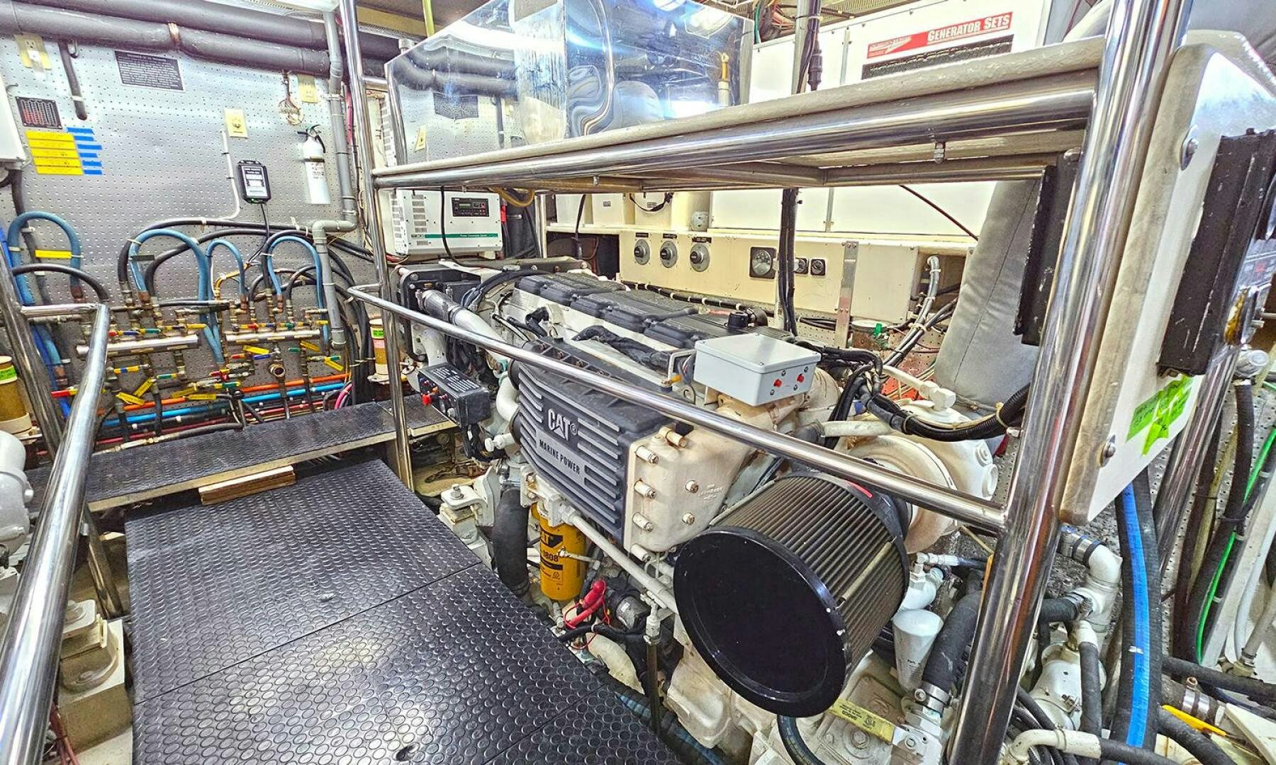 a machine in a factory aboard SHAMROCK Yacht for Sale