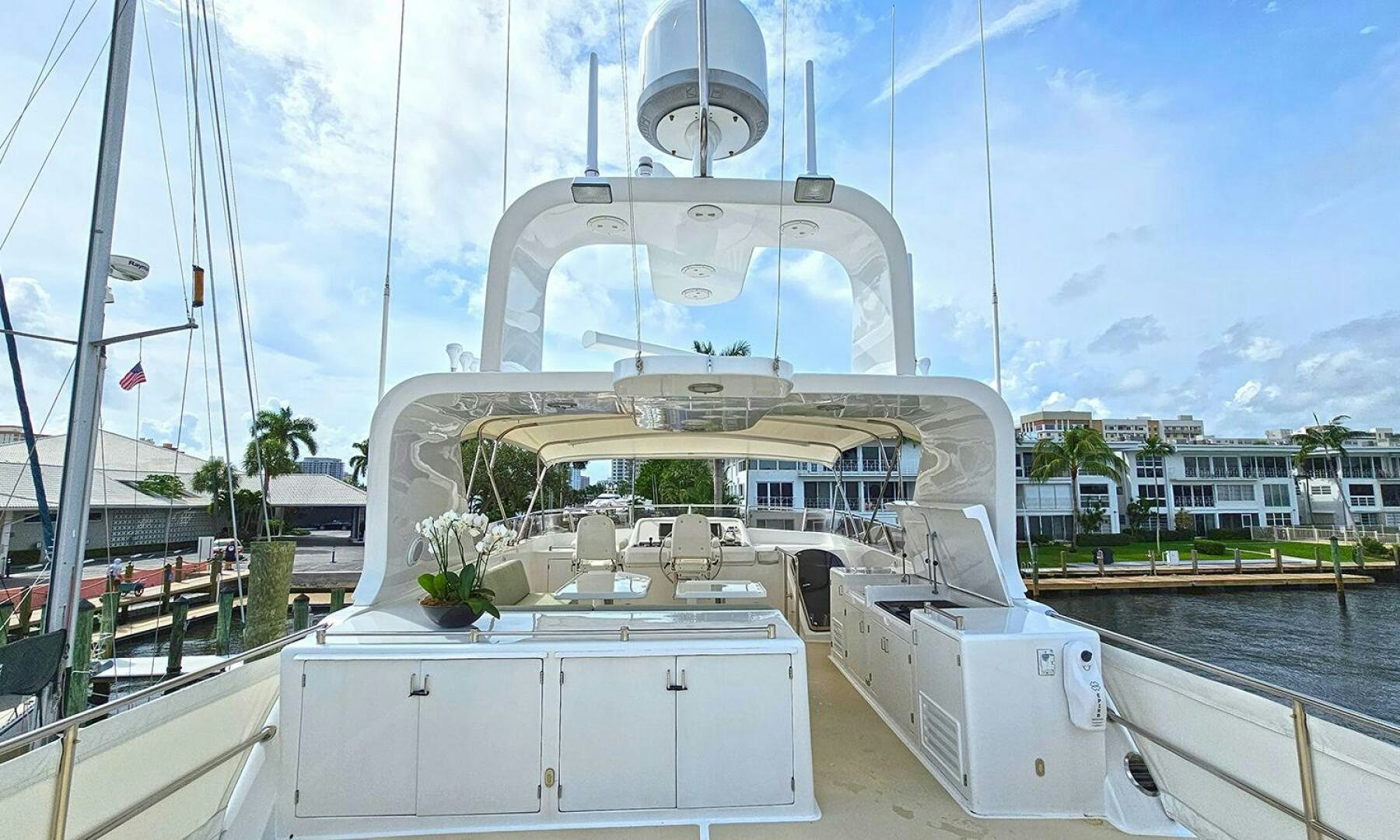 a large white building with a dome aboard SHAMROCK Yacht for Sale