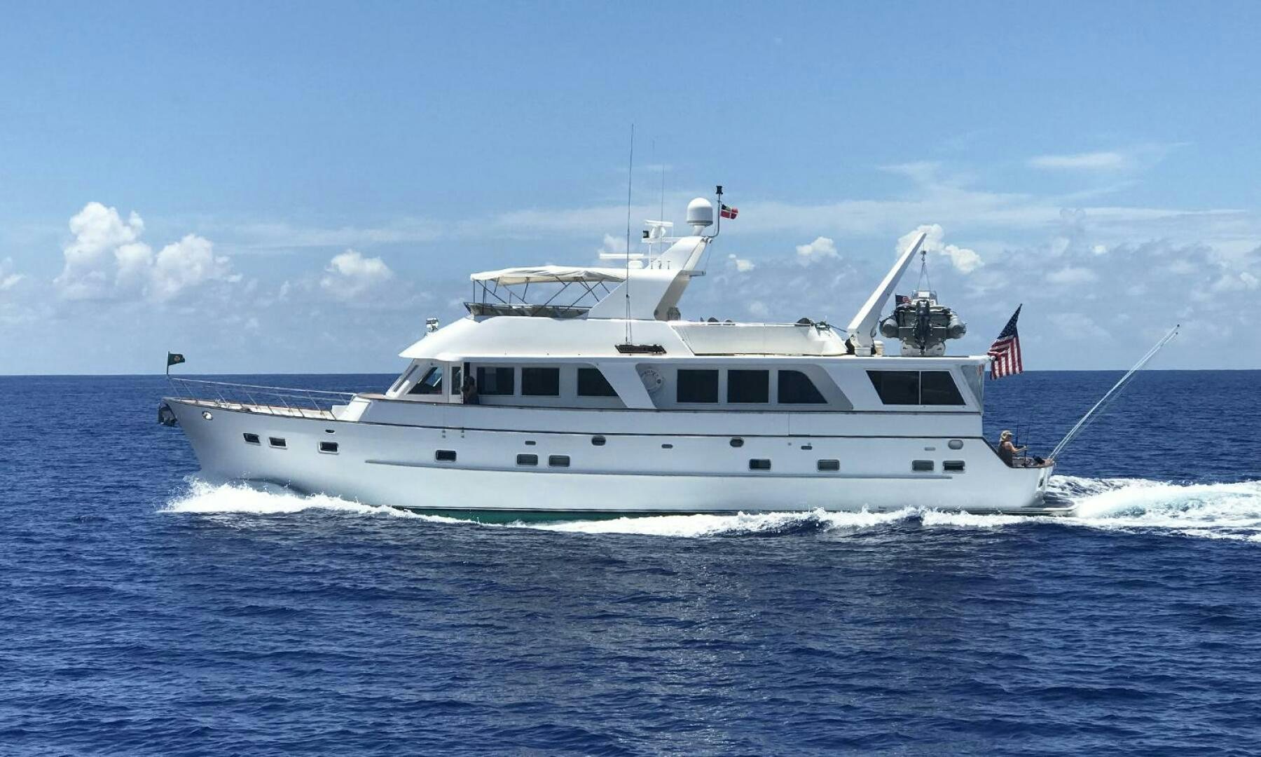 a boat on the water aboard SHAMROCK Yacht for Sale