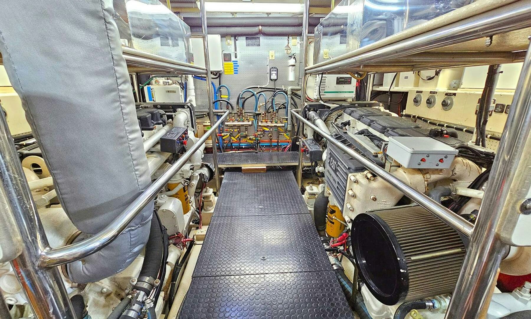 a machine in a factory aboard SHAMROCK Yacht for Sale