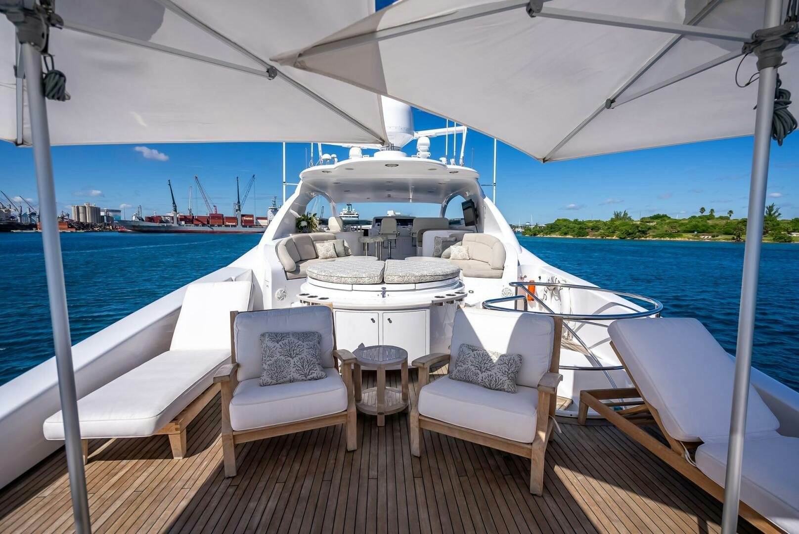 a boat on a boat aboard SERENITY Yacht for Sale