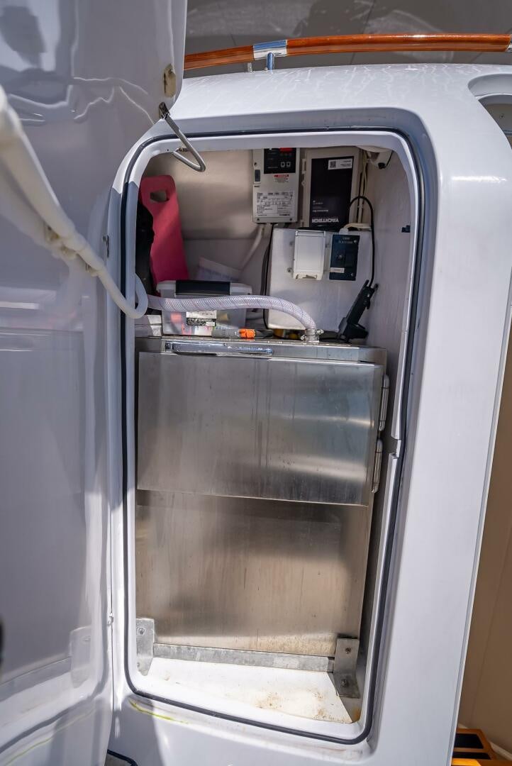 a machine with wires aboard SERENITY Yacht for Sale