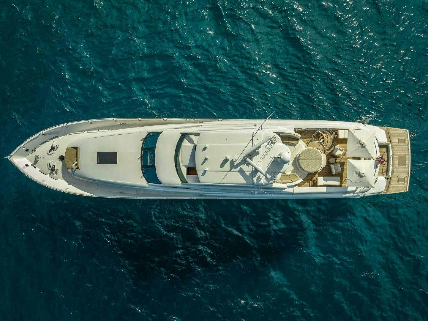 a boat in the water aboard SERENITY Yacht for Sale