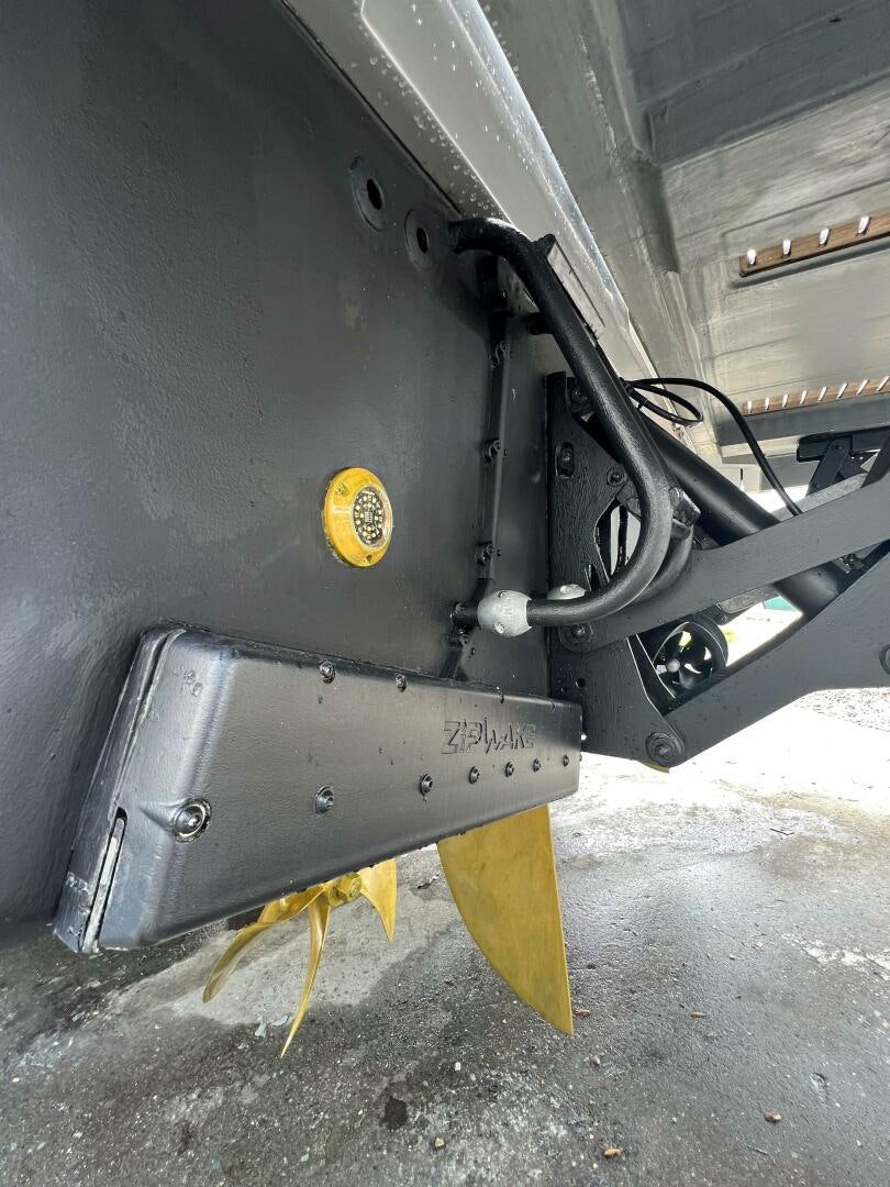 a machine on the floor aboard WOODY Yacht for Sale