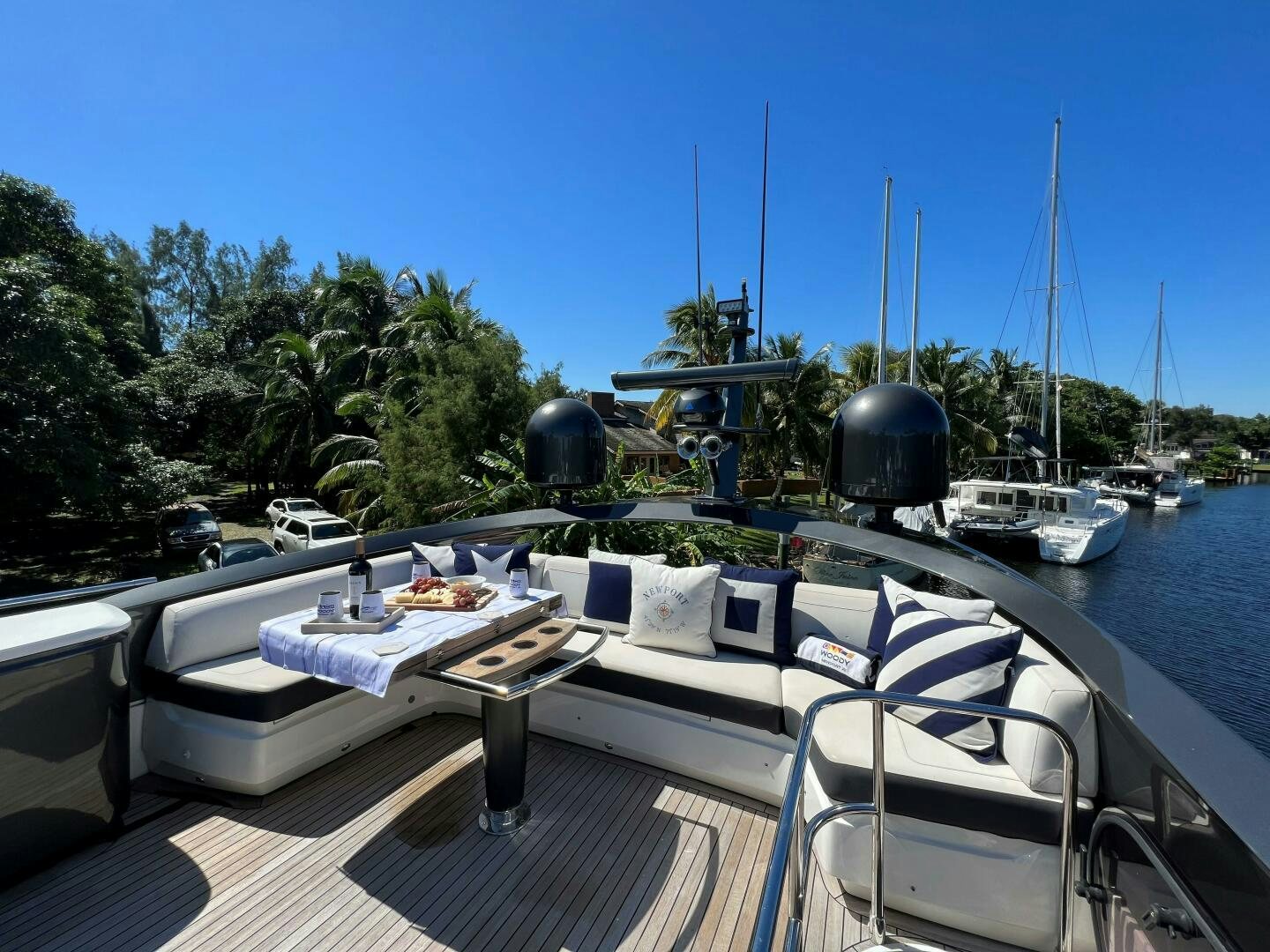 a boat on the water aboard WOODY Yacht for Sale