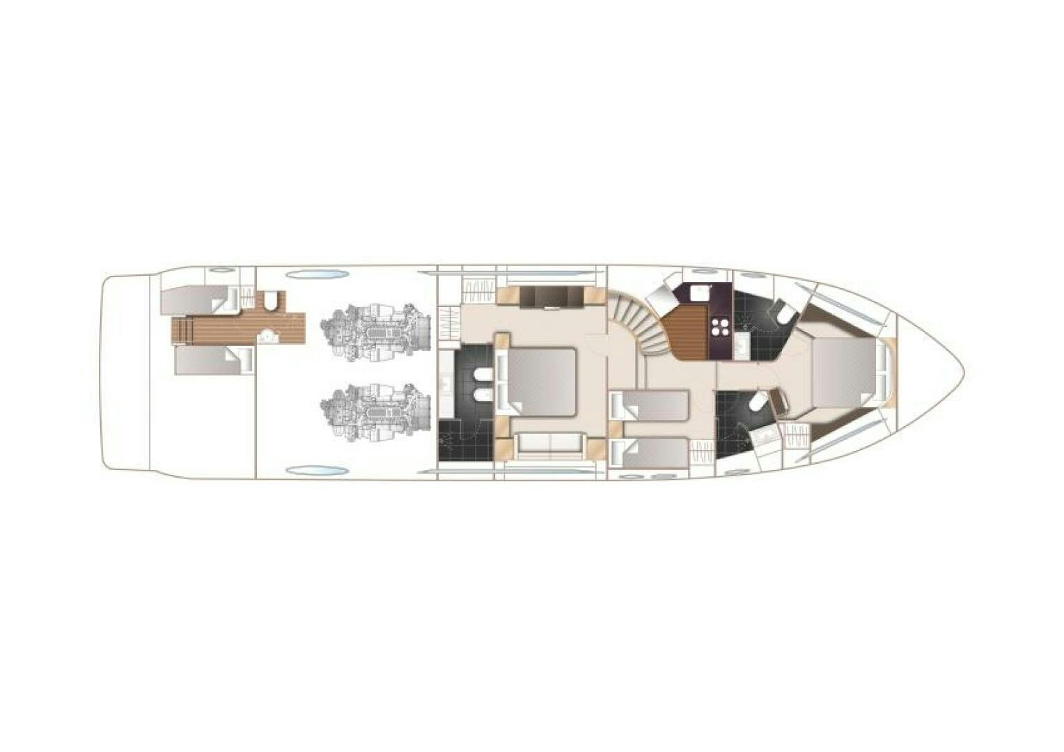 engineering drawing aboard WOODY Yacht for Sale