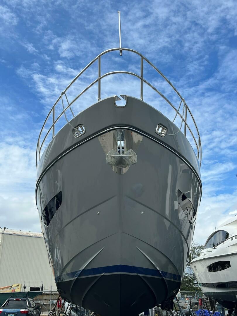 a large round object with a round top and a blue sky aboard WOODY Yacht for Sale