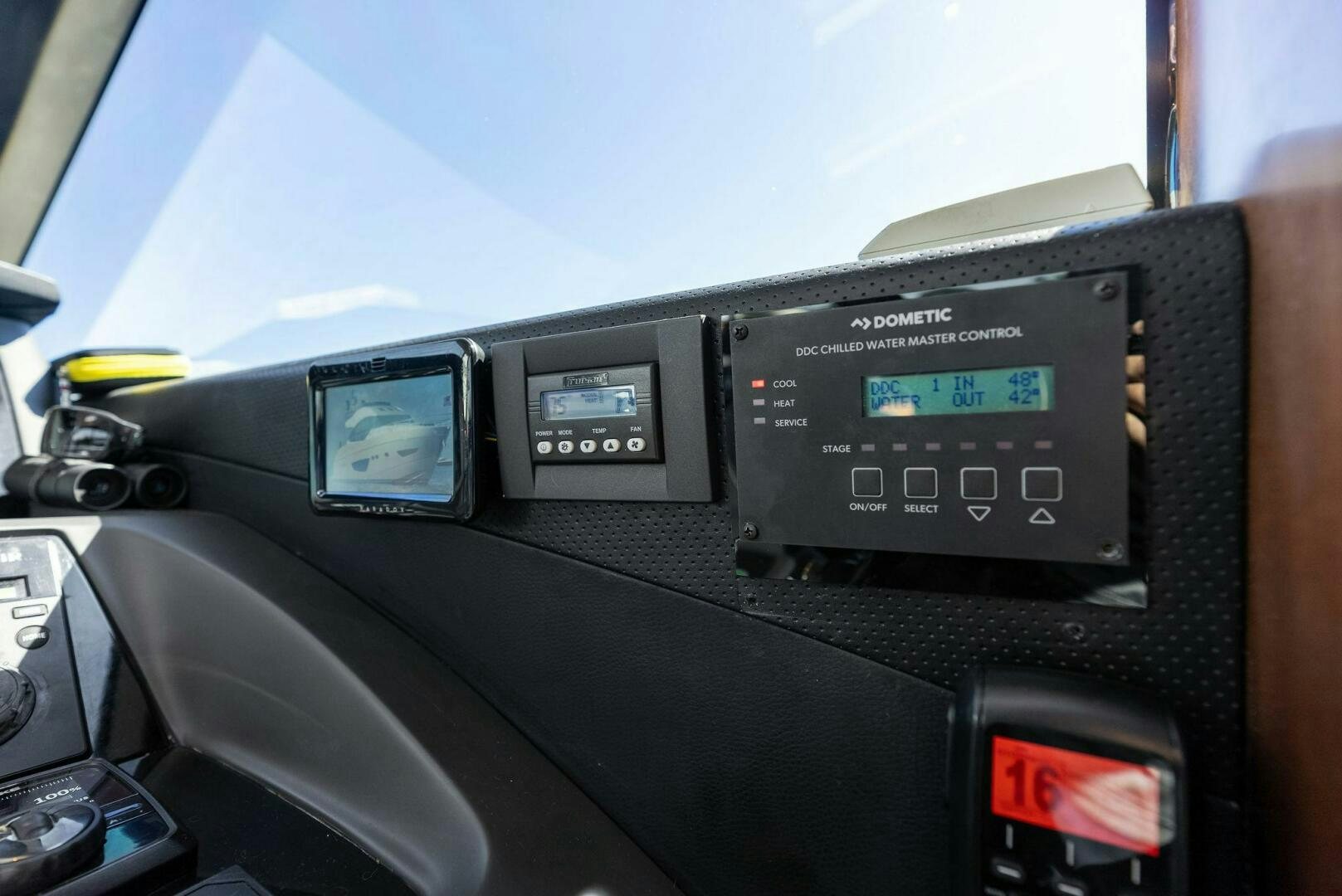 the inside of a car aboard WOODY Yacht for Sale