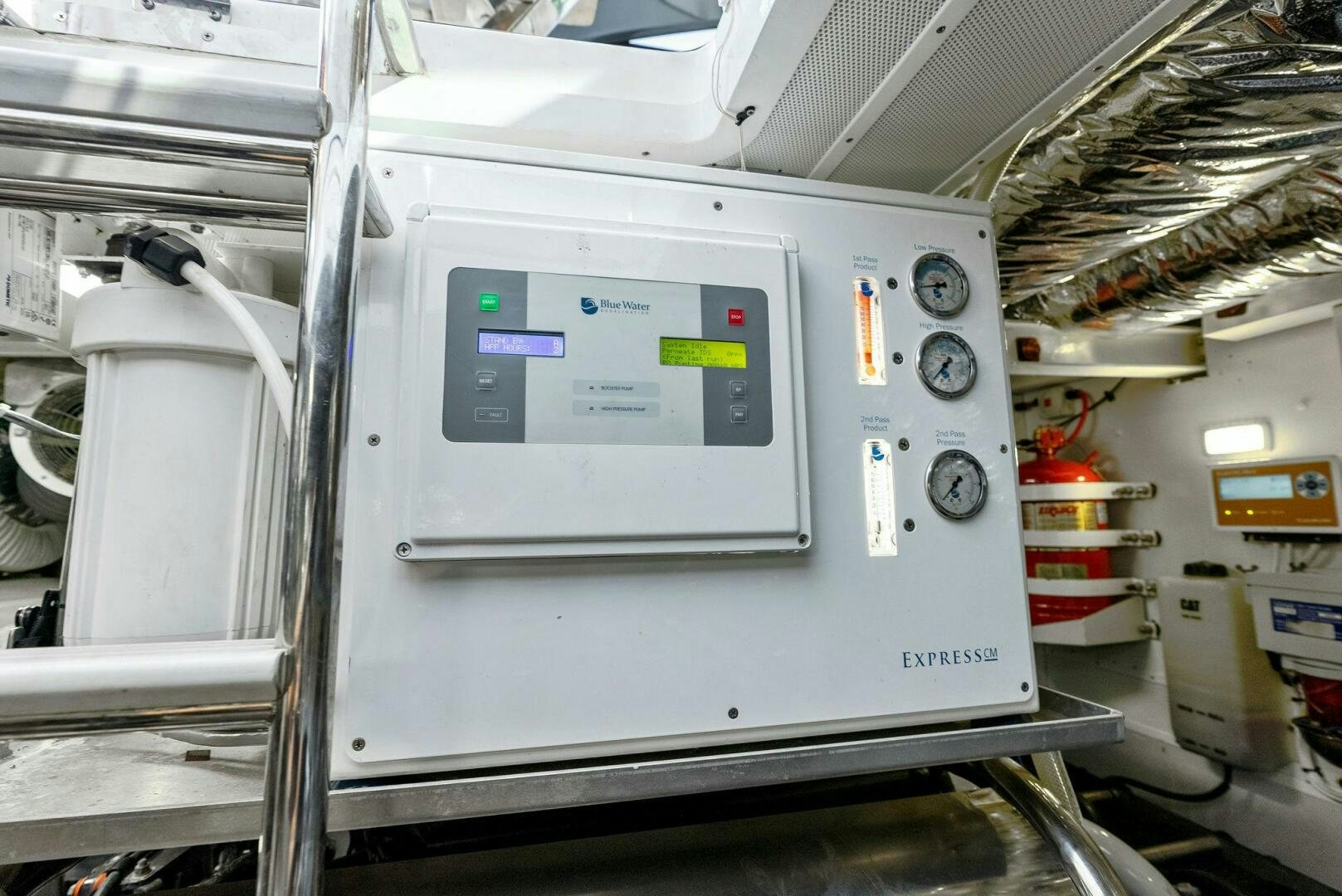 a machine in a factory aboard WOODY Yacht for Sale