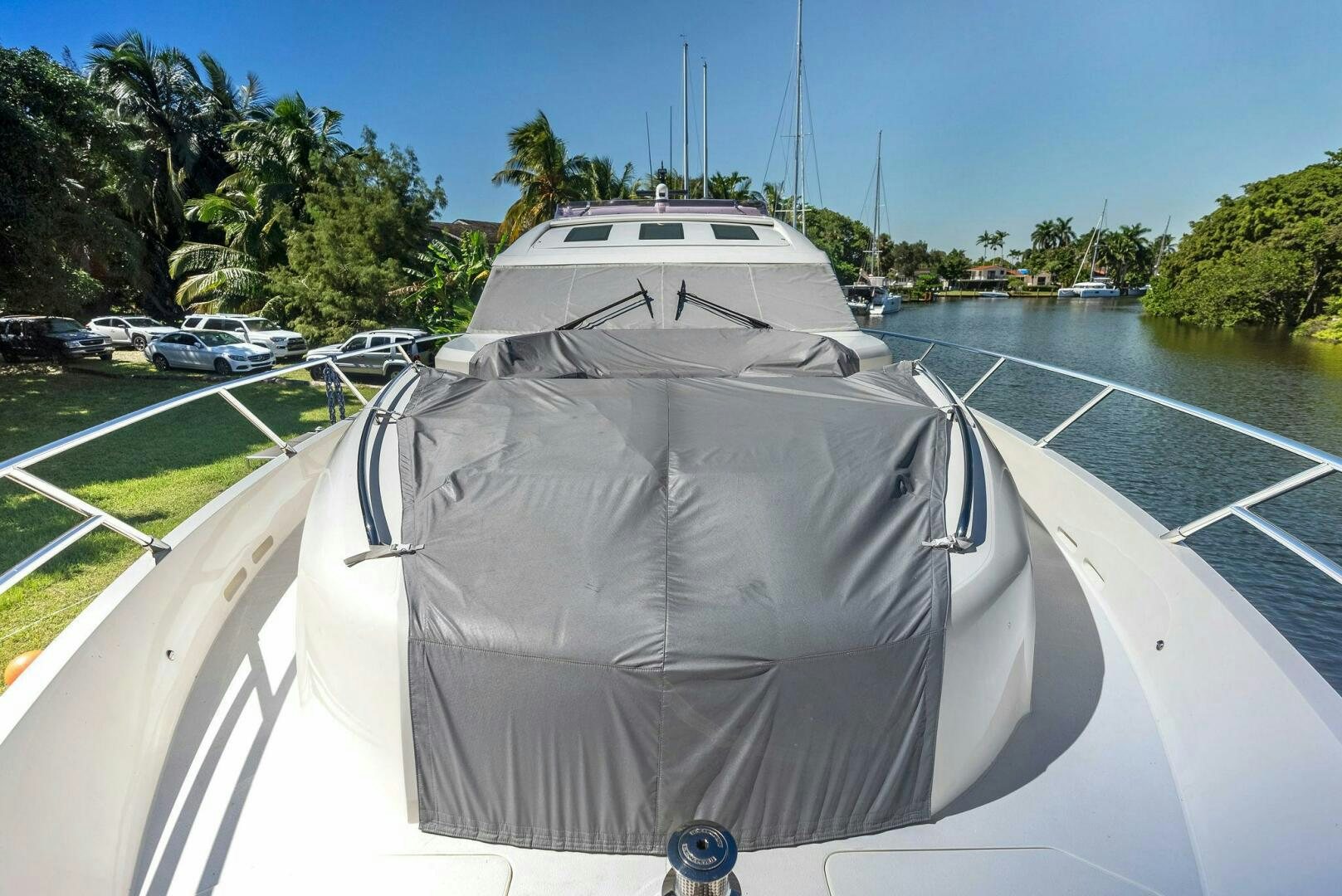 a boat on a road aboard WOODY Yacht for Sale