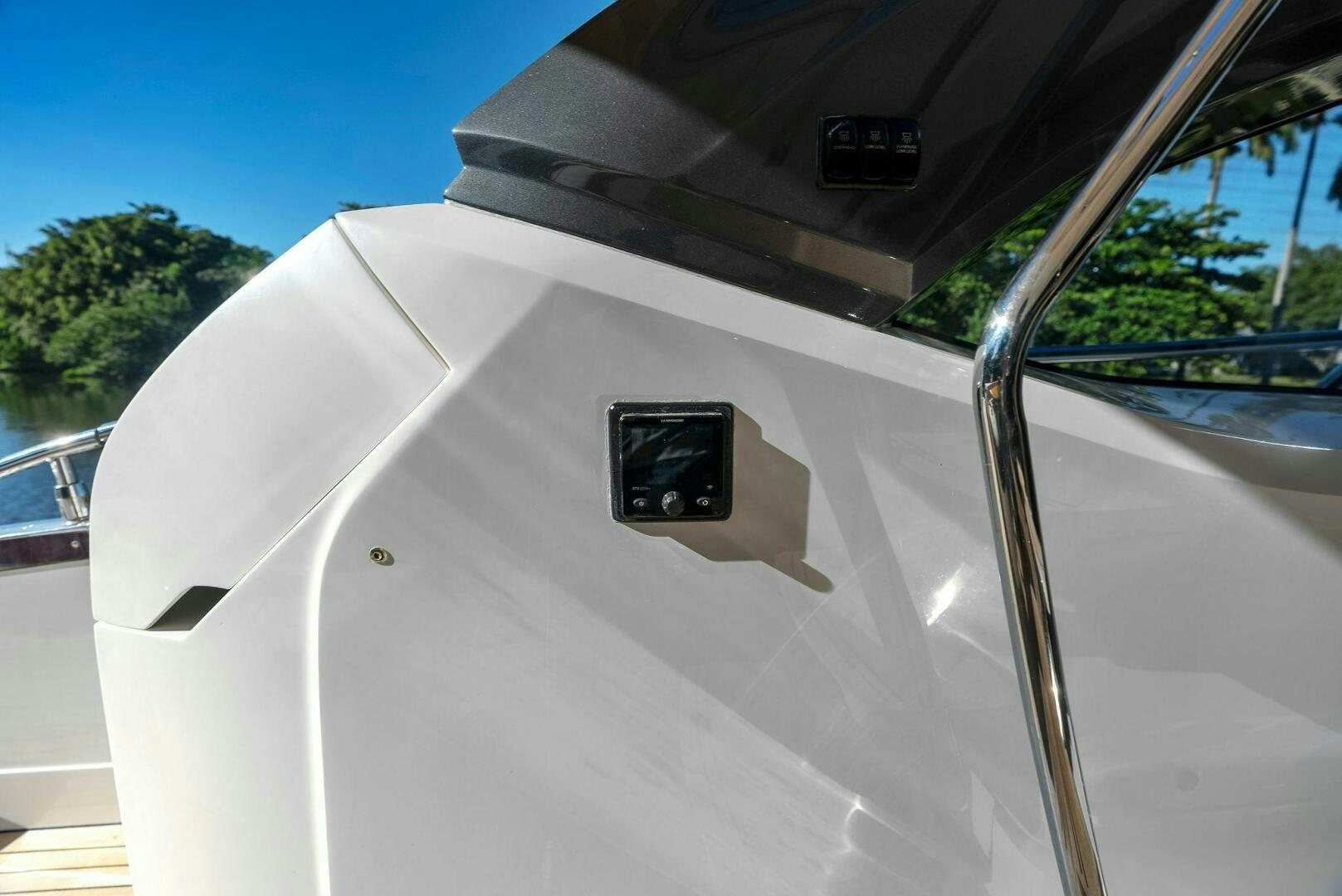 the front of a car aboard WOODY Yacht for Sale