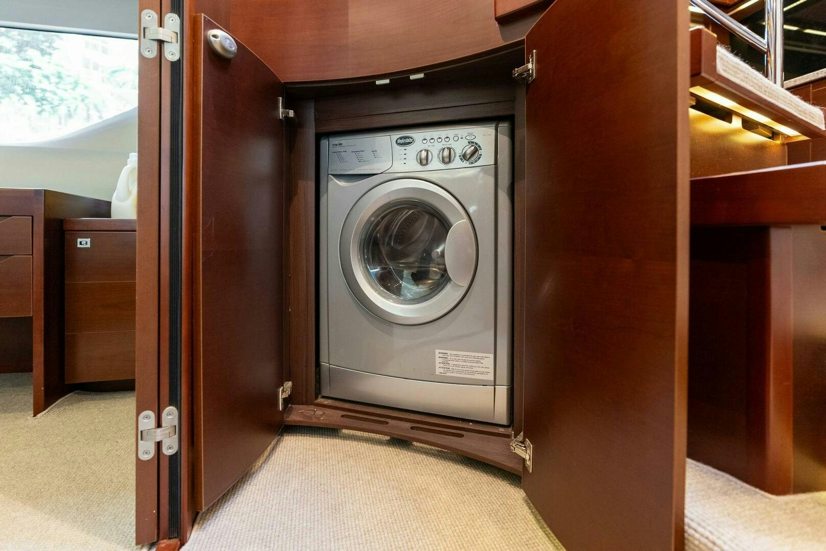 a machine in a room aboard WOODY Yacht for Sale