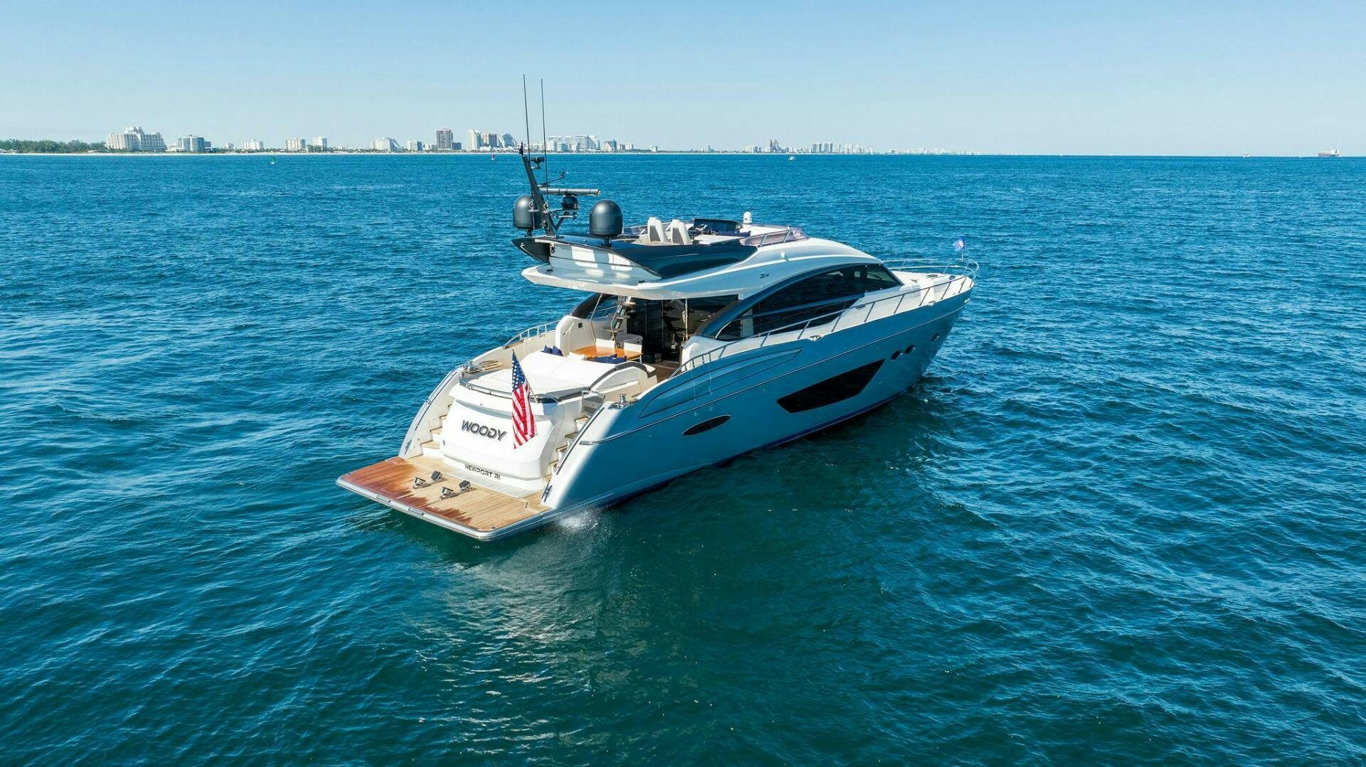 a boat in the water aboard WOODY Yacht for Sale