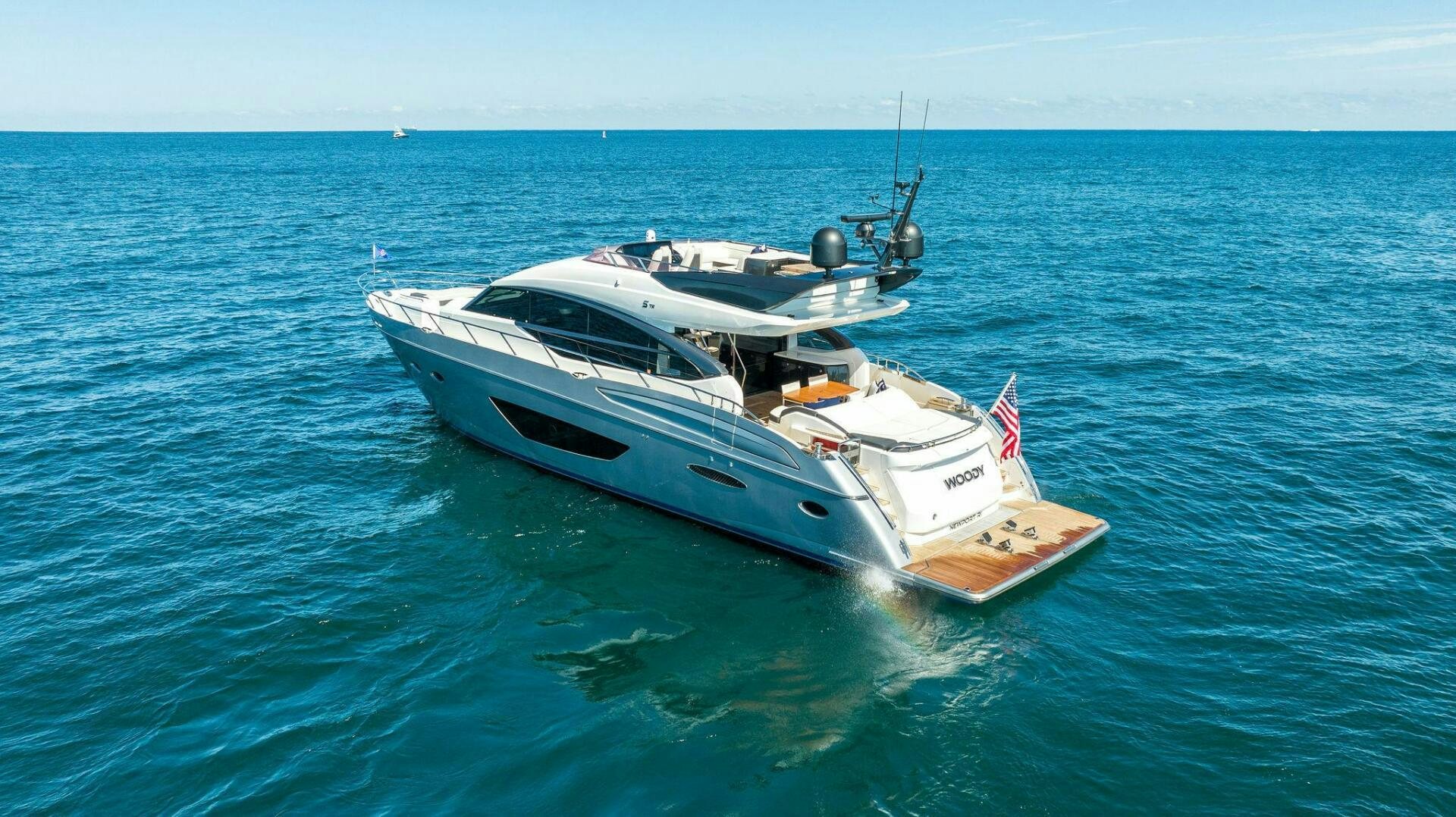 a boat in the water aboard WOODY Yacht for Sale
