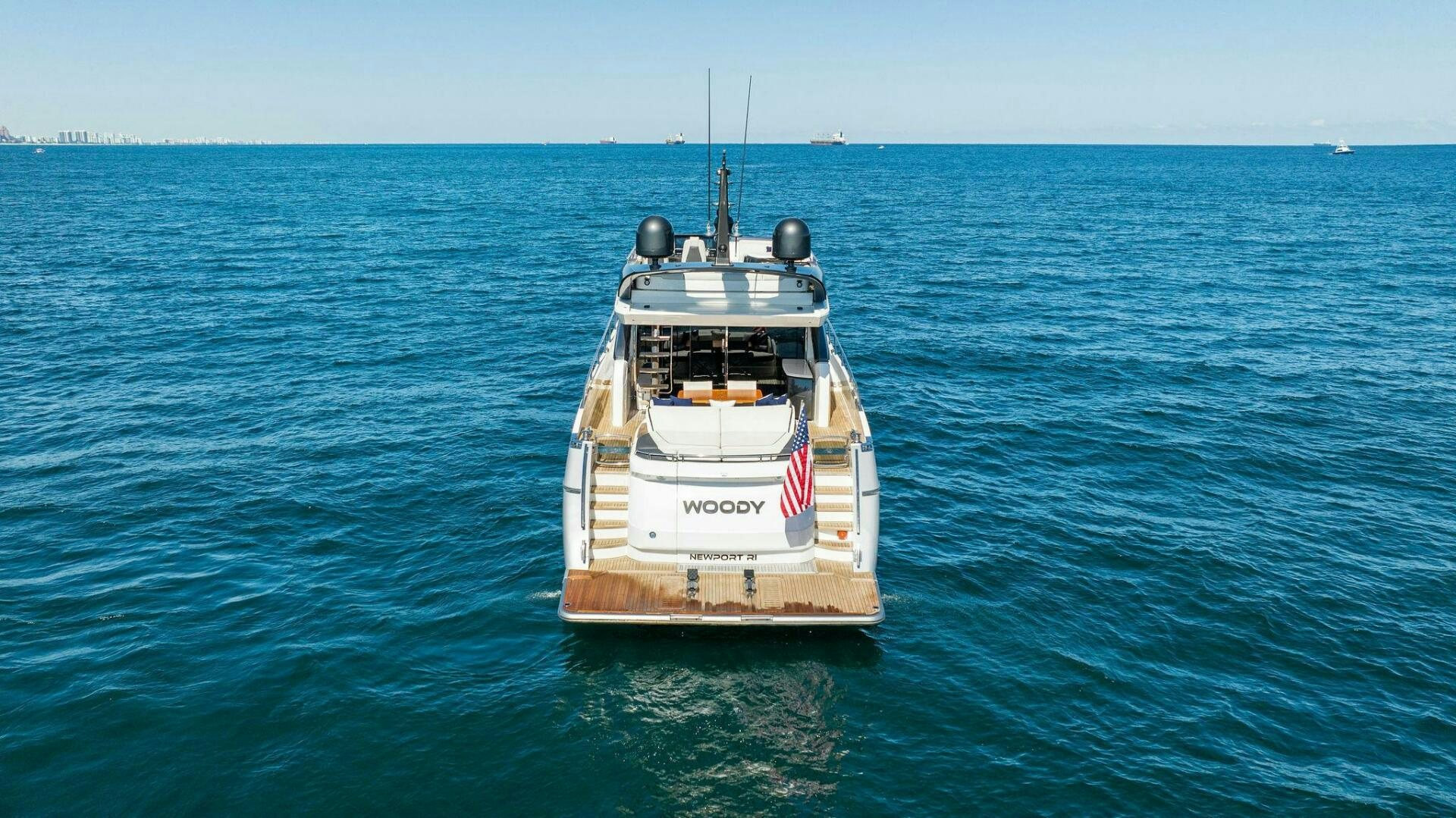a boat in the water aboard WOODY Yacht for Sale