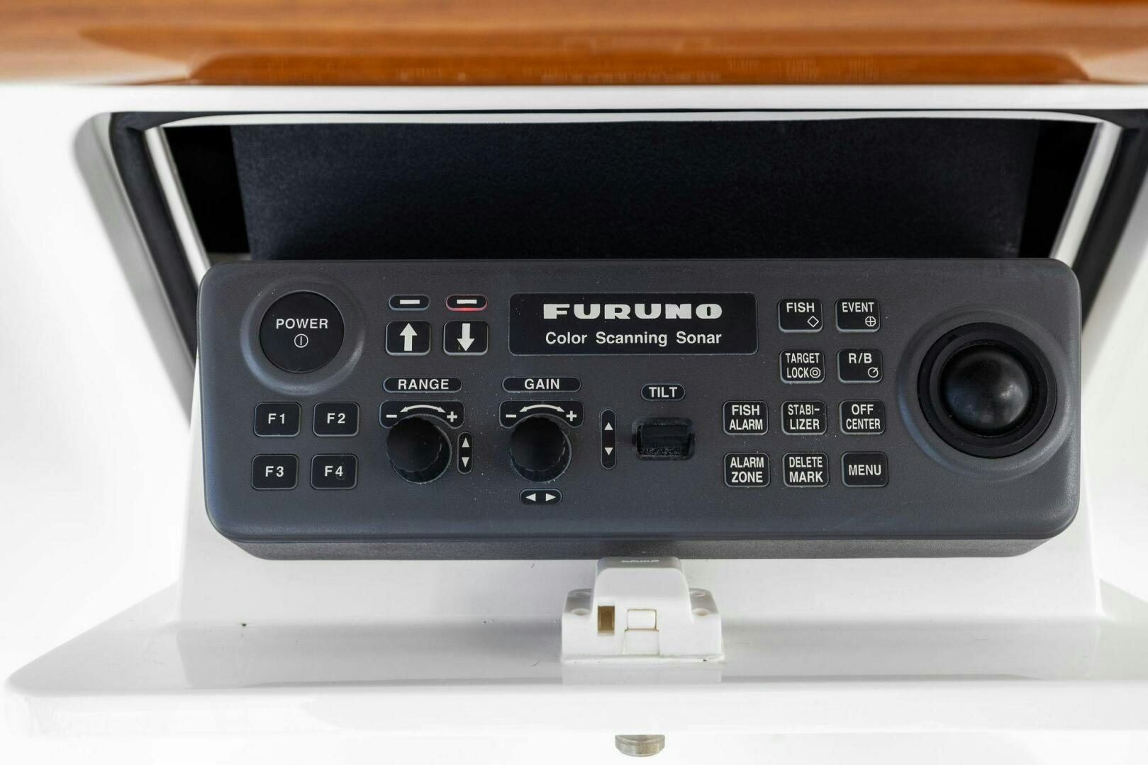 a black electronic device aboard PLAN B Yacht for Sale