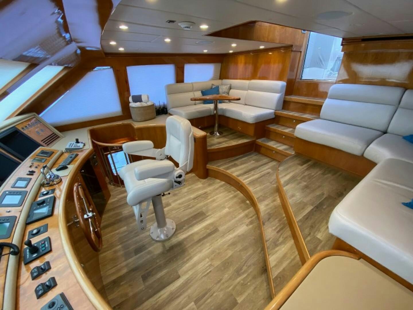 a room with a couch and a table aboard BRANDI WINE Yacht for Sale