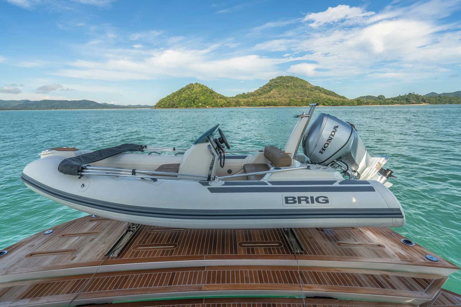 a boat on the water aboard BIG MAMA Yacht for Sale