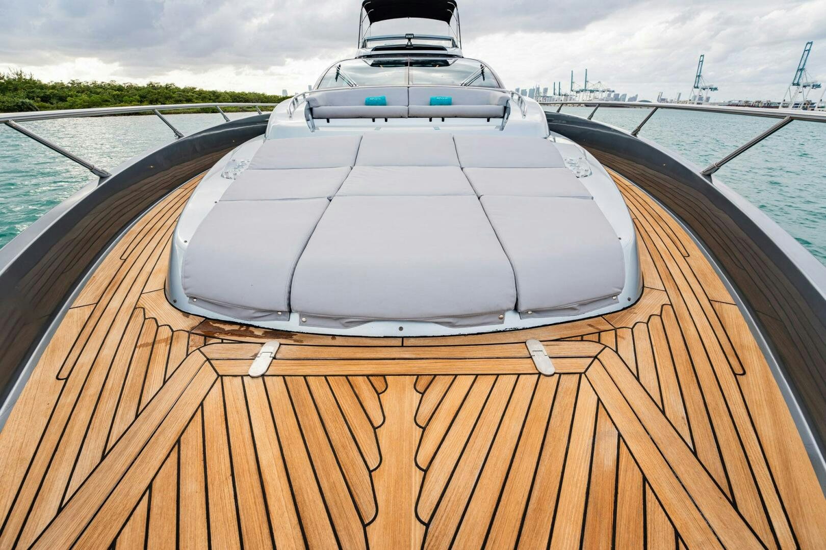 a deck on a boat aboard RECREATIONAL USE Yacht for Sale