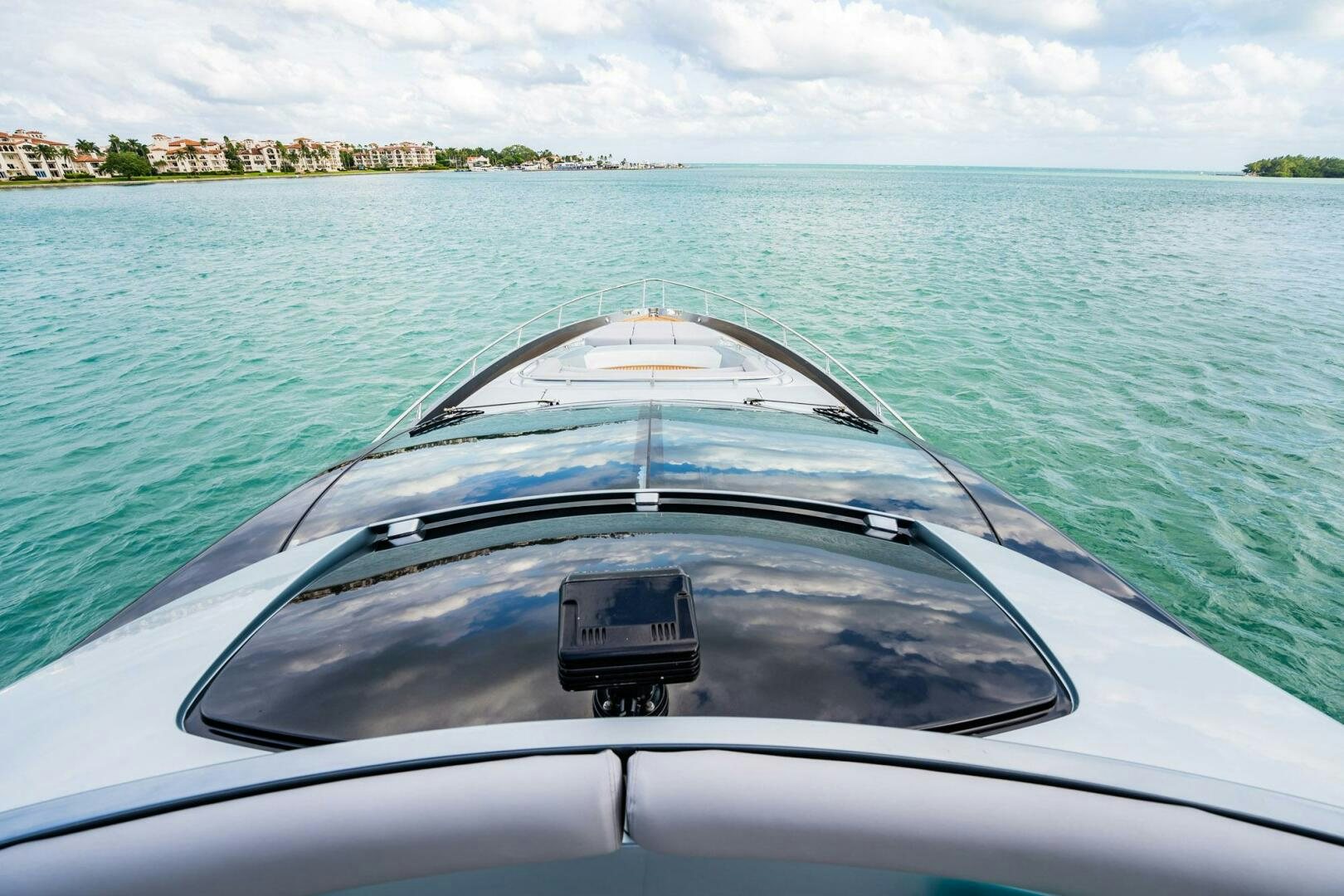 the front of a car driving in the water aboard RECREATIONAL USE Yacht for Sale