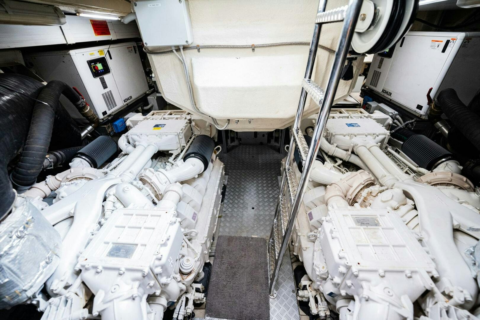 a vehicle with a large amount of equipment in it aboard RECREATIONAL USE Yacht for Sale