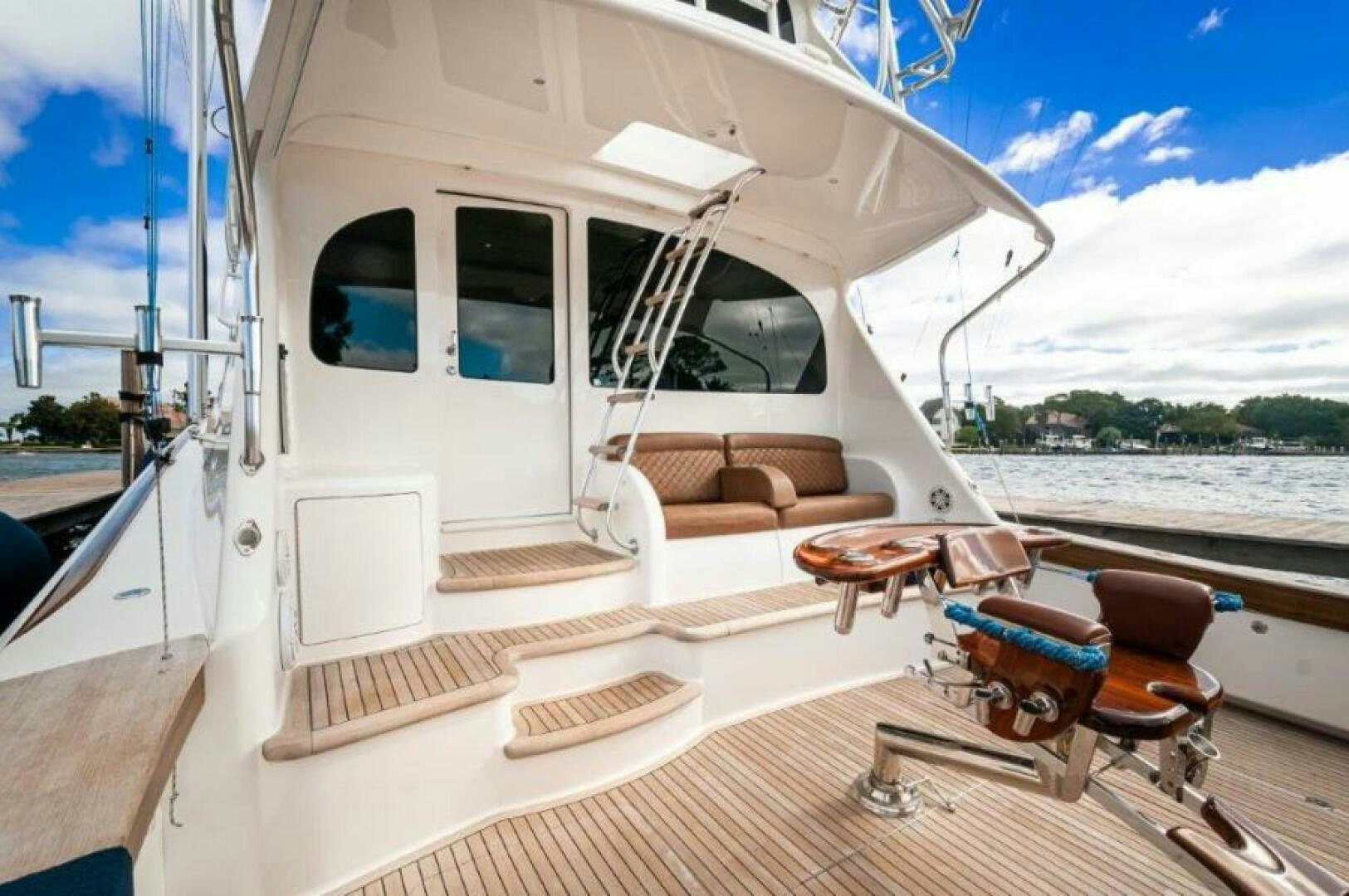 a boat on the water aboard POUR INTENTIONS Yacht for Sale