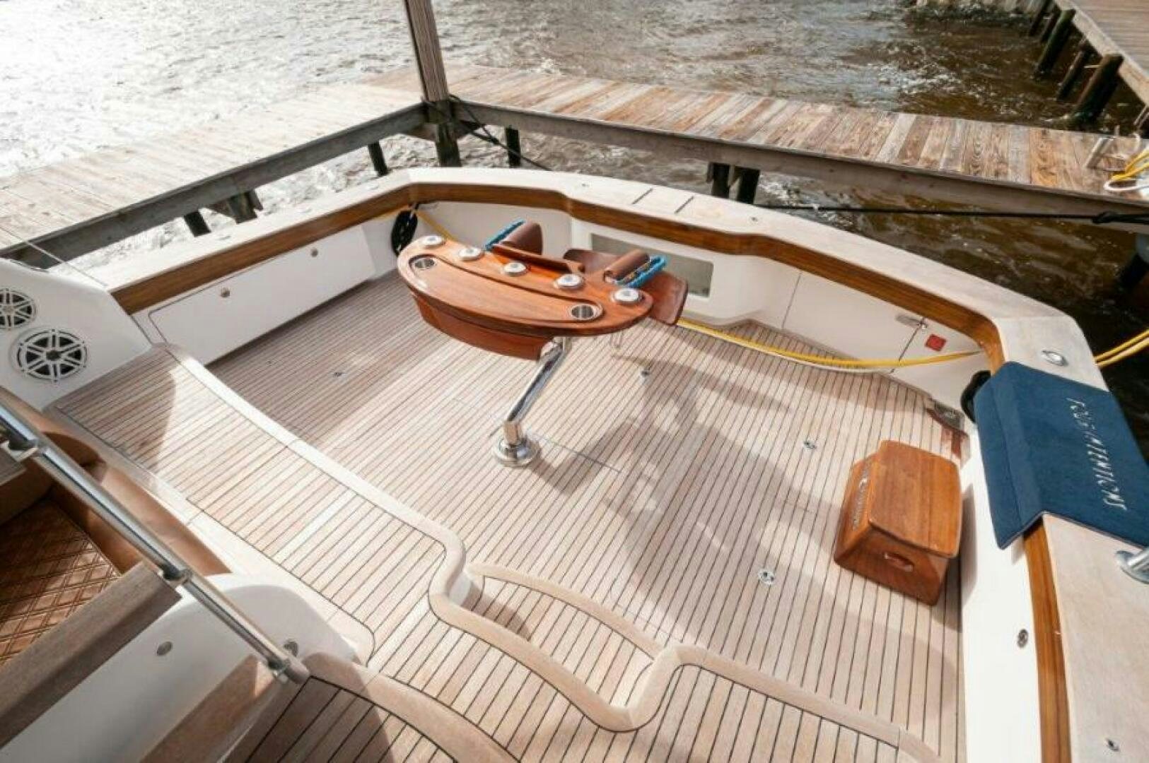 a boat on the water aboard POUR INTENTIONS Yacht for Sale