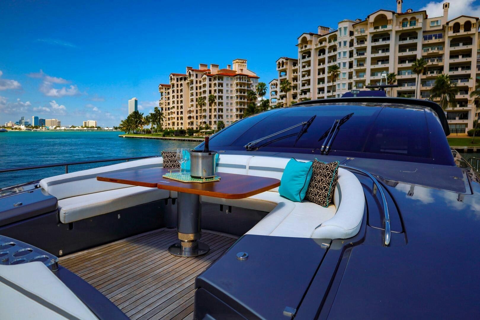 a boat is parked on the dock aboard GYPSEA Yacht for Sale