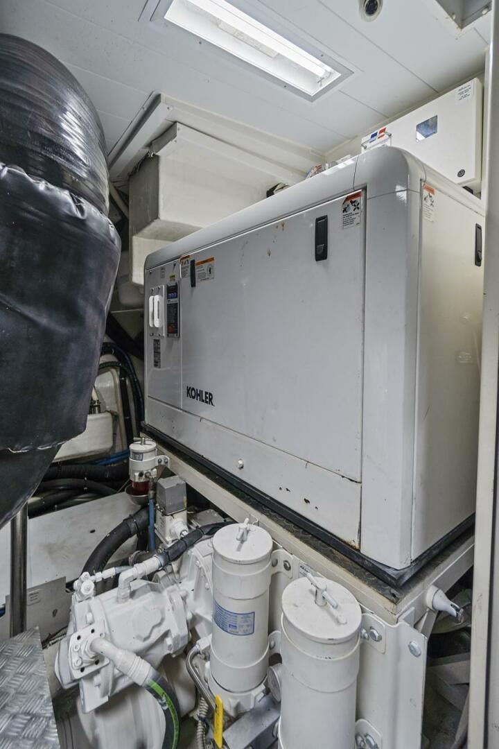 a machine in a room aboard GYPSEA Yacht for Sale