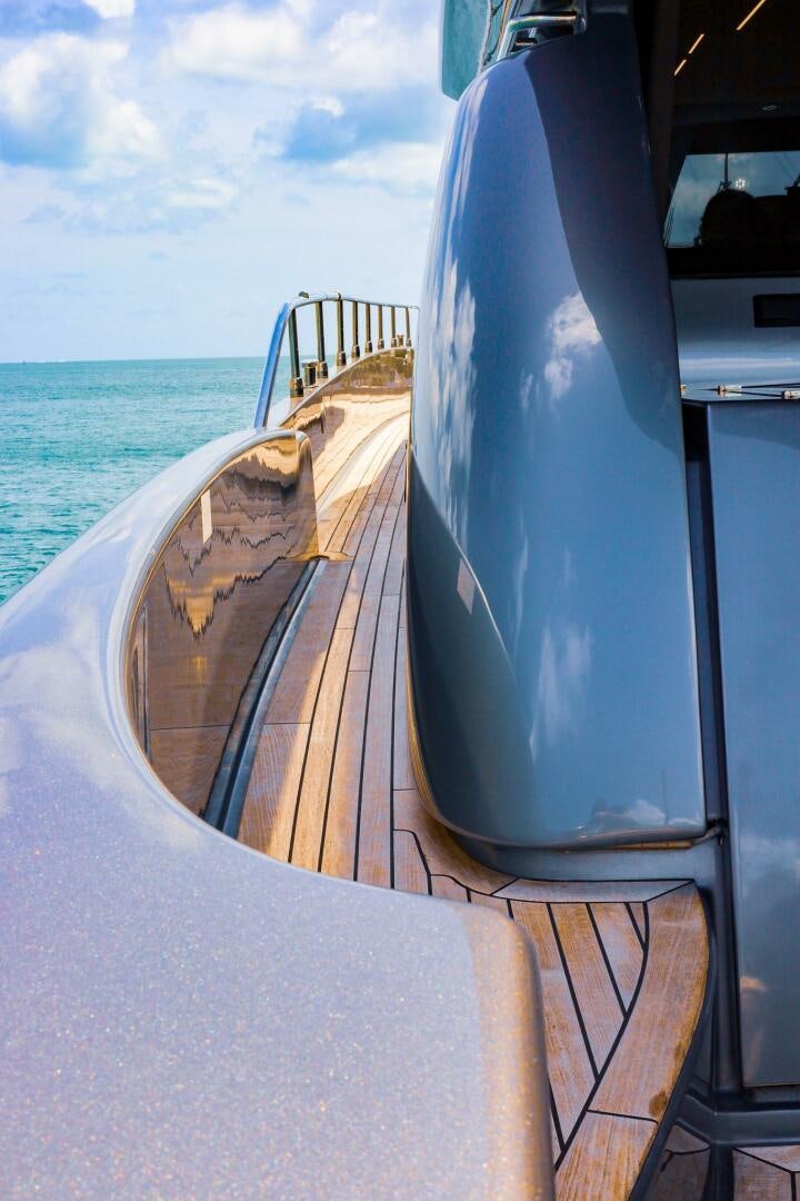 the front of a boat aboard GYPSEA Yacht for Sale
