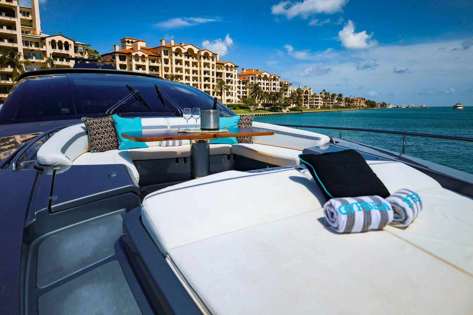 a boat on a boat aboard GYPSEA Yacht for Sale