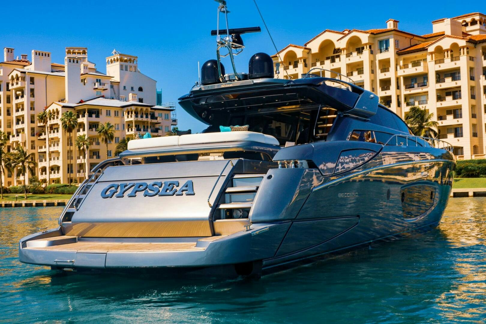 a boat on the water aboard GYPSEA Yacht for Sale