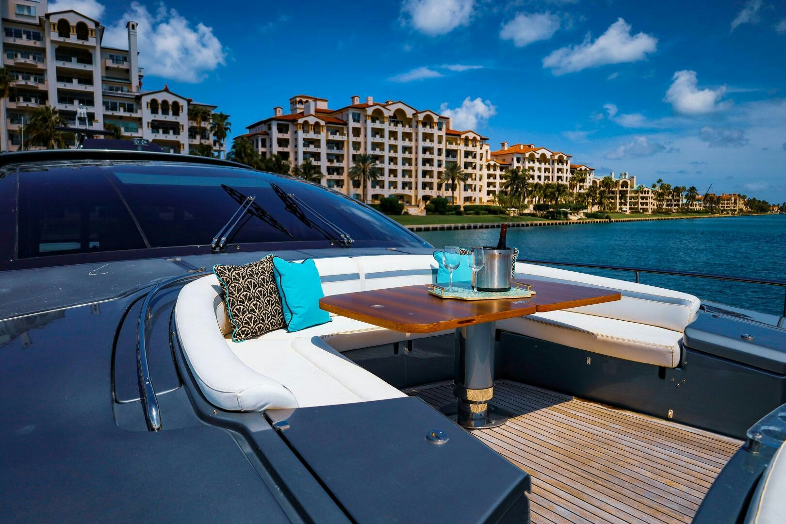 a boat on a deck aboard GYPSEA Yacht for Sale