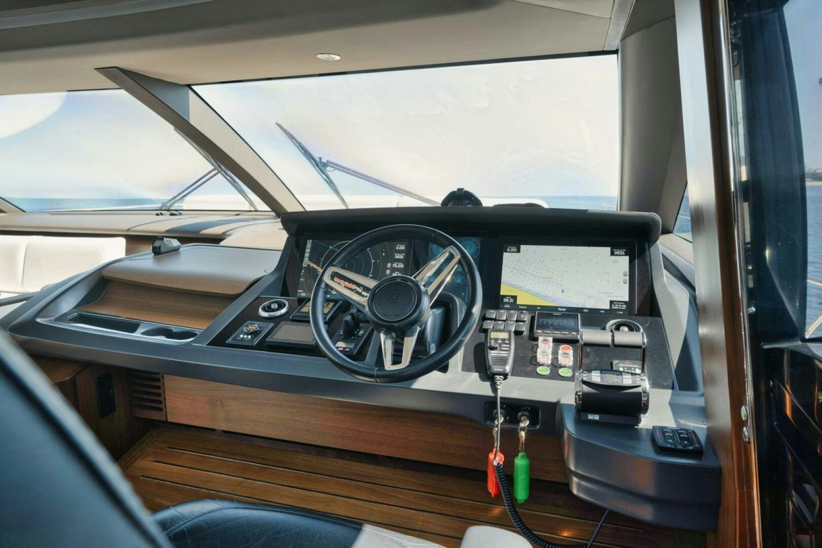 a car with a fan aboard HOOKED HER Yacht for Sale