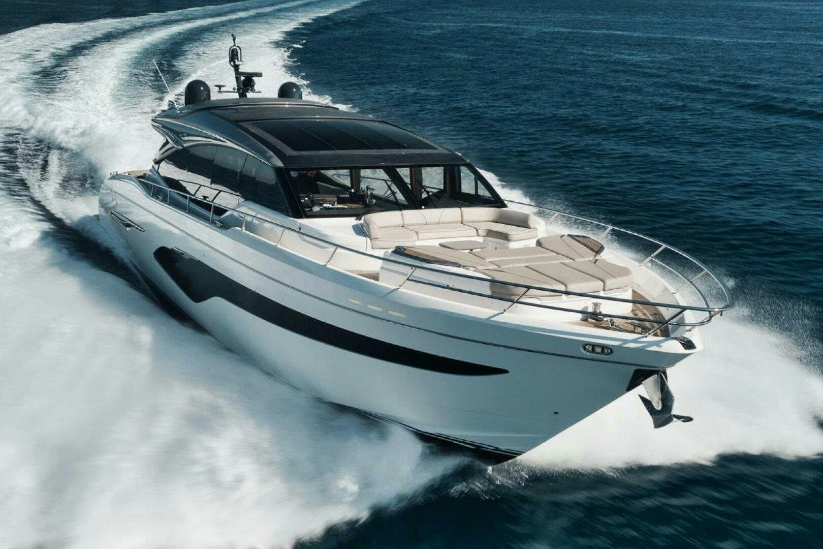 a boat on the water aboard HOOKED HER Yacht for Sale