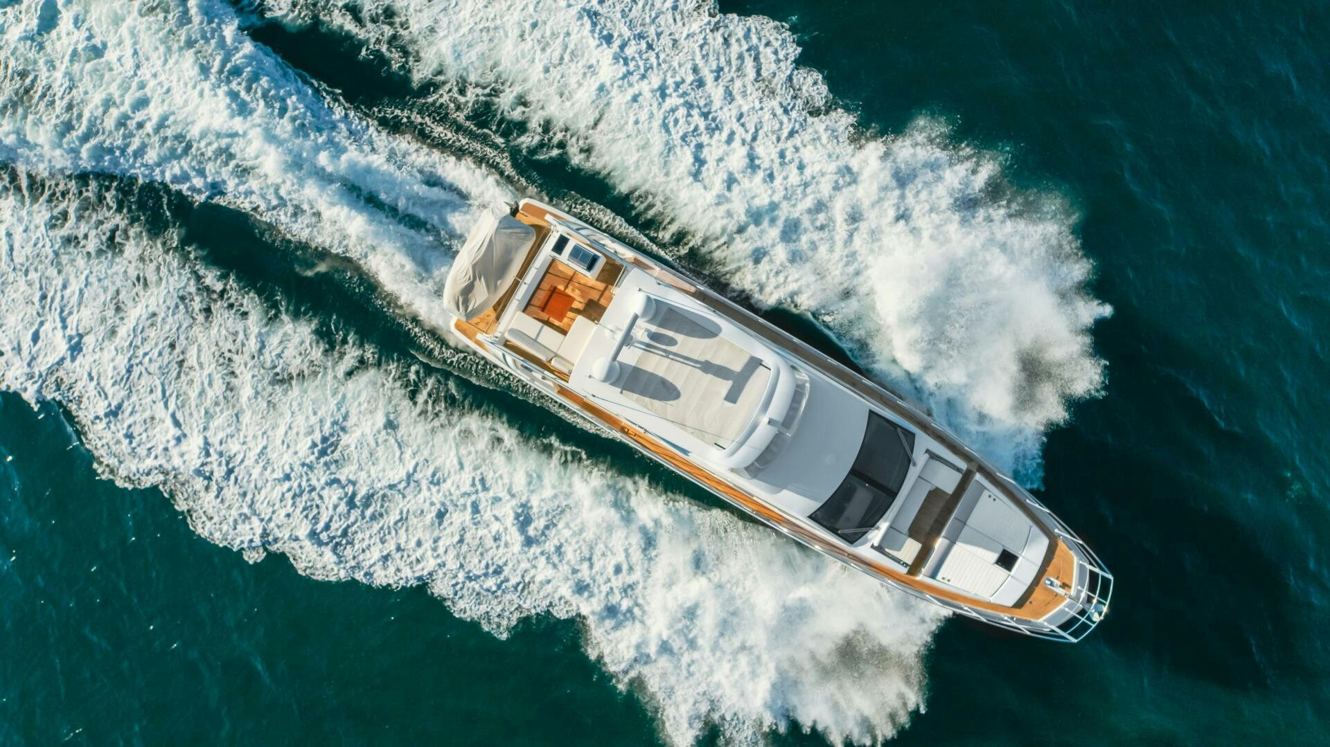 a high angle view of a ship aboard TCHANTCHES Yacht for Sale